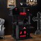 1PC Gothic Cat Tree 49 Inch Tall Cat Tower 6-Tier Cat Activity Center with Coffin Bed